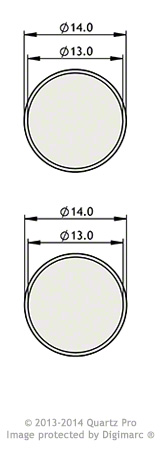 QCM 6 MHz 14 mm Ag/Al Custom