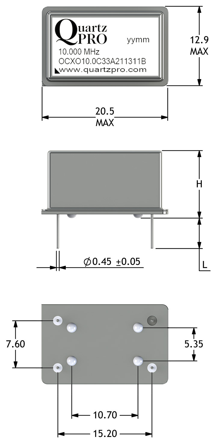 OCXO 25 MHz CMOS 3.3 VOLT 21x13x11 mm