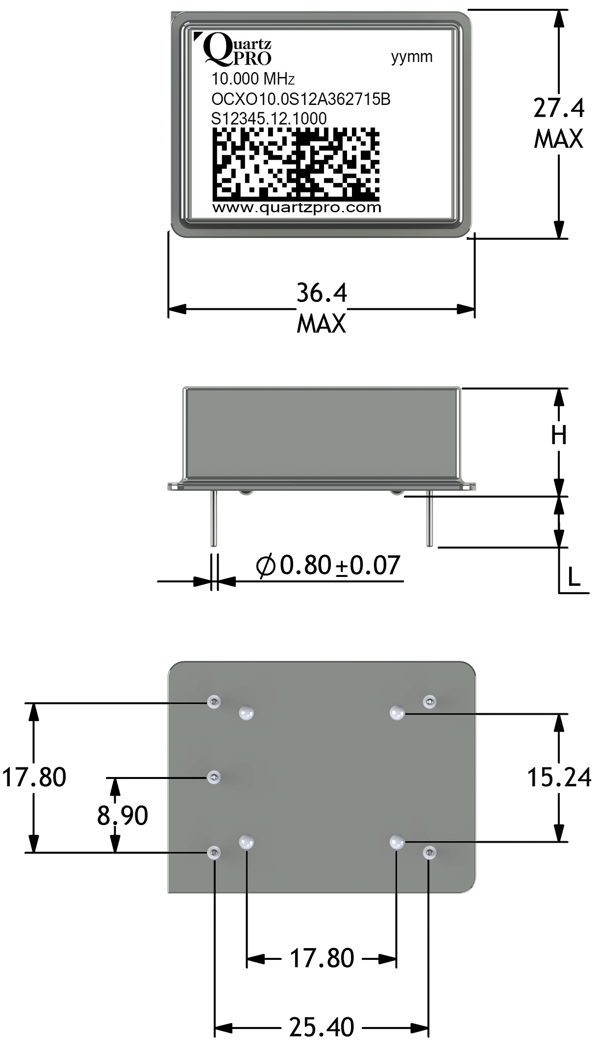 OCXO 38.88MHz CMOS 3.3 VOLT 36x27x13 mm